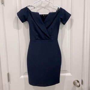 Missguided fold over Bardot bodycon size-0